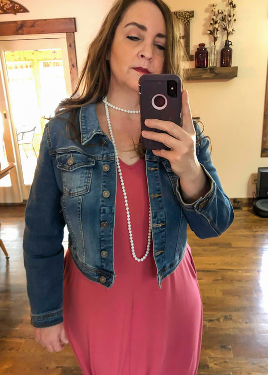 Classic Denim Jean Jacket - Infinity Lace Boutique