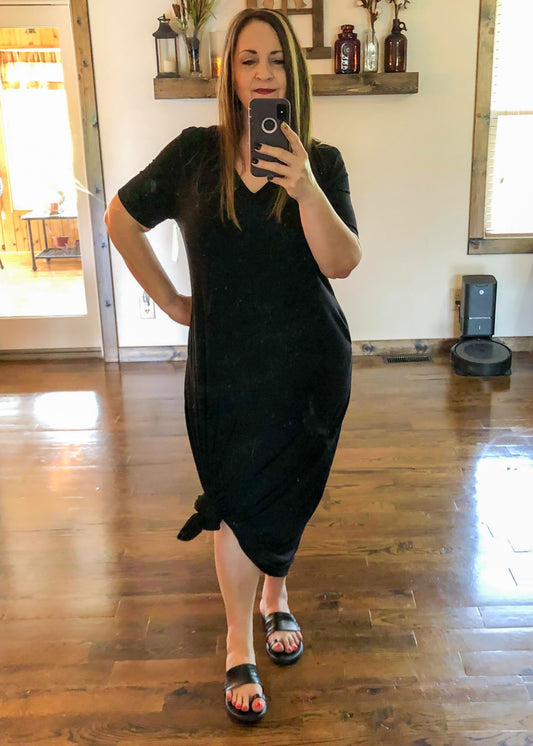 Premium Perfect Maxi Dress - Black - Infinity Lace Boutique