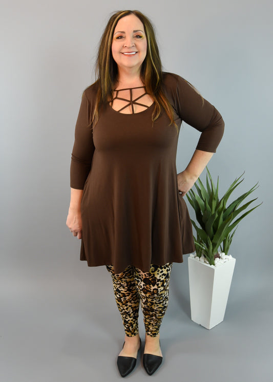 Leopard Print Brushed Leggings